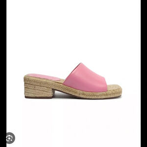 NWOT Schutz Corah Pink Slides Espadrilles, size 9.5